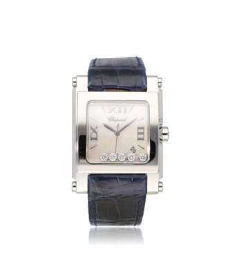 Chopard Happy Sport Square  NEW CHOPARD SERVICE - 2006 B+P | steel MOP diamond