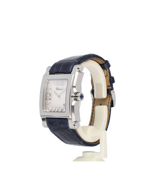 Chopard Happy Sport Square  NEW CHOPARD SERVICE - 2006 B+P | steel MOP diamond