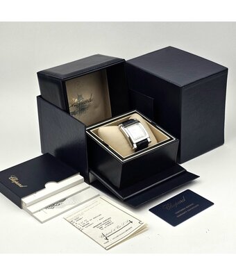 Chopard Happy Sport Square  NEW CHOPARD SERVICE - 2006 B+P | steel MOP diamond