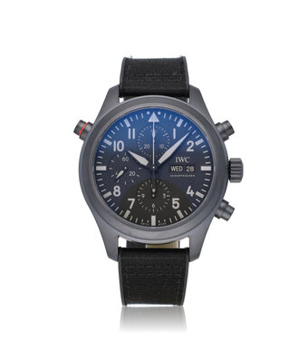 IWC Pilot's Watch Double Chronograph Top Gun Ceratanium 44 - 2021 B+P | ceramic black