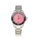 TAG Heuer Aquaracer Professional 300 36 OPEN DATE  - box + papers | steel pink diamond