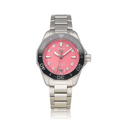 Aquaracer Professional 300 36 OPEN DATE  - box + papers | steel pink diamond
