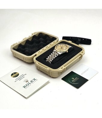 Rolex Datejust Turn-o-graph NEW ROLEX SERVICE - 1983 + papers | champagne Jubilee steel - yellow
