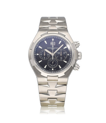 Vacheron Constantin Overseas Chronograph  NEW VC SERVICE - box + extract | steel black 2006 chronograph