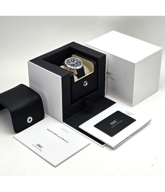 IWC Aquatimer Automatic 42 NEW IWC SERVICE - 2025 B+P | steel blue rubber