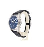 IWC Pilot's Watch Chronograph 43 - 2024 box + papers | steel blue day-date