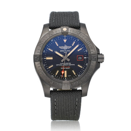 Avenger Blackbird 44 NEW BREITLING SERVICE - 2017 B+P | titanium black