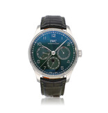 IWC Portugieser Perpetual Calendar 42 STOCK - 2023 box + papers | steel green