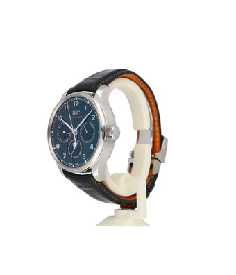 IWC Portugieser Perpetual Calendar 42 STOCK - 2023 box + papers | steel green