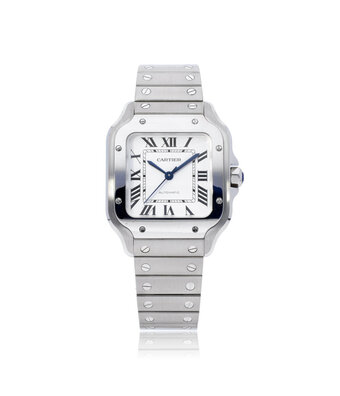 Cartier Santos de Cartier   steel silver 2025 box + papers