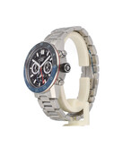 TAG Heuer Carrera Calibre Heuer 02 Chronograph GMT 45 steel skeleton black/blue bezel 2026 B+P