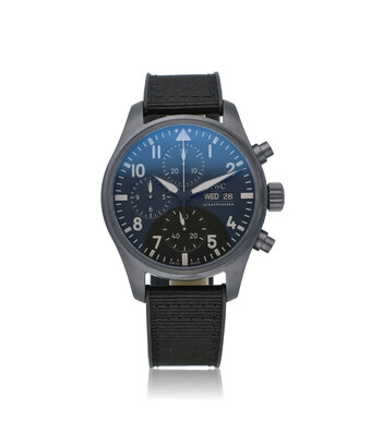 IWC Pilot's Watch Top Gun Ceratanium 41 2022 box + papers | ceramic black