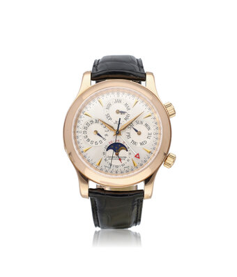 Jaeger-LeCoultre Master Grand Memovox perpetual calendar Grand Memovox 39 NEW JLC SERVICE - 2001 B+P | rose