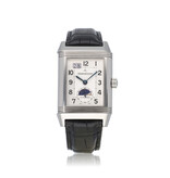 Jaeger-LeCoultre Reverso Grande Automatique  NEW JLC STRAP - 2007 - B+P | steel silver | ref. 240.8.72 |