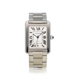 Cartier Tank Solo XL - 2012 box + papers | XL steel silver | ref. 3515