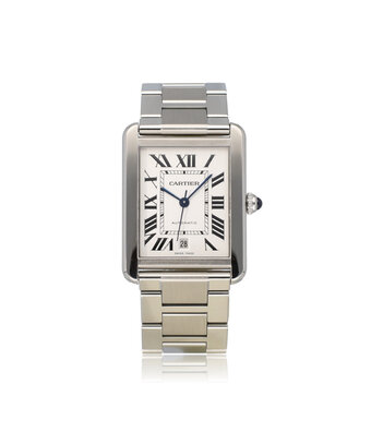 Cartier Tank Solo XL - 2012 box + papers | XL steel silver | ref. 3515