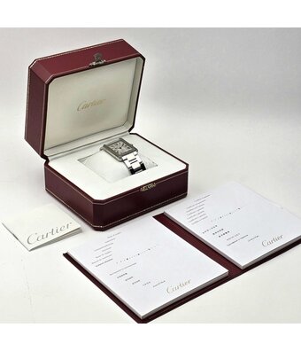 Cartier Tank Solo XL - 2012 box + papers | XL steel silver | ref. 3515