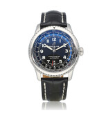 Breitling Navitimer Automatic Unitime 41 - box + papers | steel black alligator
