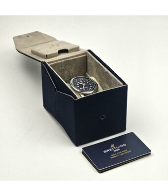 Breitling Navitimer Automatic Unitime 41 - box + papers | steel black alligator