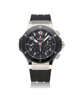 Hublot Big Bang Chronograph Steel Ceramic 44 steel black ceramic rubber red