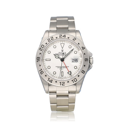 Explorer II  40 NEW ROLEX SERVICE - T-serial - 1996 | steel white Polar Oyster