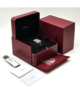 Cartier Tank Must XL steel silver 2024 box + papers