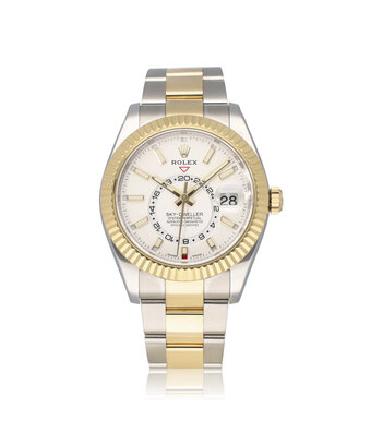 Rolex Sky-Dweller  42 - 2020 box + papers | steel / yellow gold white Oyster