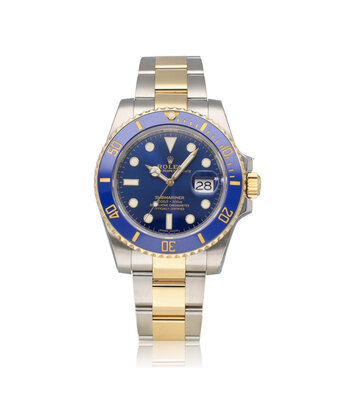 Rolex Submariner Date 40 2018 box + papers | steel - yellow gold blue - bluesy - sunburst cerami
