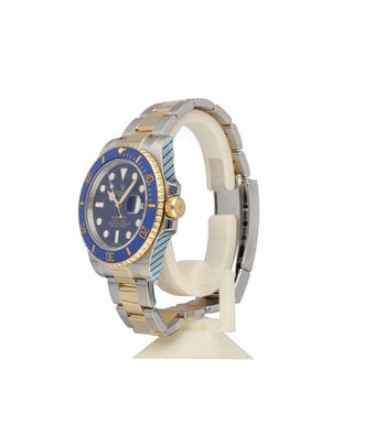 Rolex Submariner Date 40 2018 box + papers | steel - yellow gold blue - bluesy - sunburst cerami