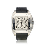 Cartier Santos 100  XL NEW CARTIER STRAP - 2010 B+P | XL steel | ref. 2740