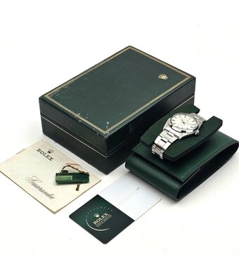 Rolex Oyster Perpetual Osyter Precision NEW ROLEX SERVICE - 1971 box + papers | steel domed
