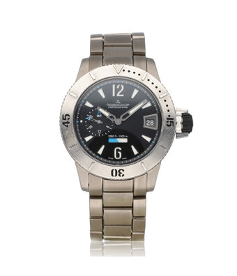 Jaeger-LeCoultre Master Compressor Diving GMT 39 - 2008 box + papers | titanium black bracelet limited