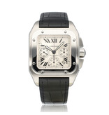 Cartier Santos de Cartier   XL steel 2009 B+P | NEW CARTIER SERVICE INCL. STRAP