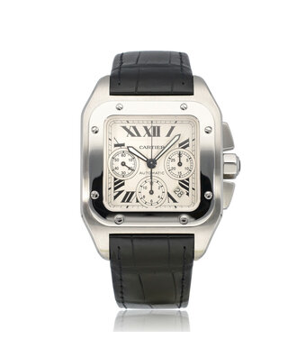 Cartier Santos de Cartier   XL steel 2009 B+P | NEW CARTIER SERVICE INCL. STRAP