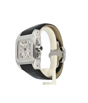Cartier Santos de Cartier   XL steel 2009 B+P | NEW CARTIER SERVICE INCL. STRAP