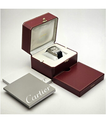 Cartier Santos de Cartier   XL steel 2009 B+P | NEW CARTIER SERVICE INCL. STRAP