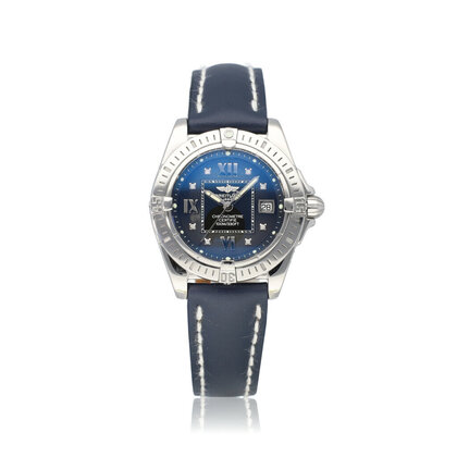 Galactic Cockpit 32 NEW BREITLING SERVICE | steel black diamond + box