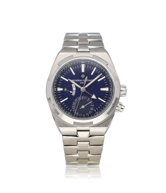Vacheron Constantin Overseas Dual Time 41 NEW VC SERVICE - 2022 + papers | steel blue