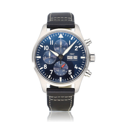 Pilot's Watch Chronograph 43 - 2024 box + papers | steel blue day-date