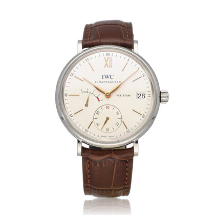 Portofino Hand-Wound 45 8 days power reserve date steel