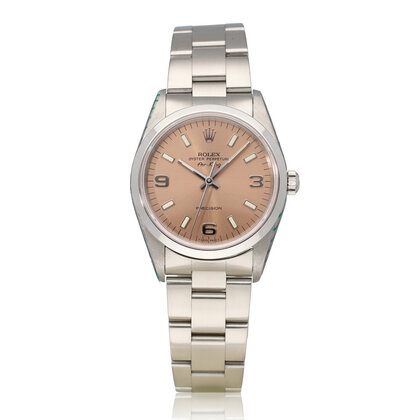 Air-king 40 - 1995 box + papers | steel pink - salmon domed Oyster