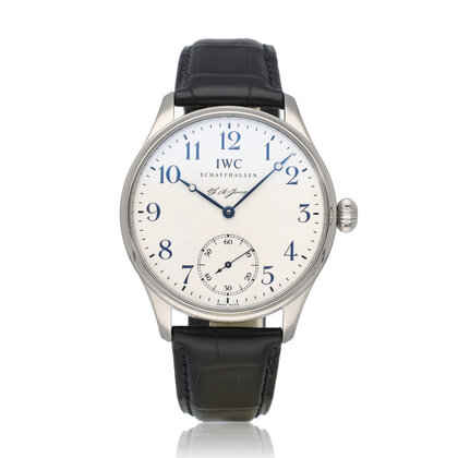 Portugieser FA Jones 44 NEW IWC STRAP | blue steel white limited edition + box