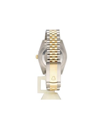 Rolex Datejust 41 NEW ROLEX SERVICE - 2020 B+P | steel - yellow gold black domed Jubilee