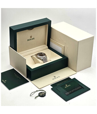 Rolex Datejust 41 2023 box + papers | steel - rose gold choco Jubilee