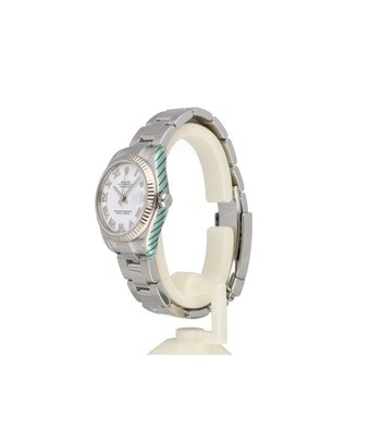 Rolex Datejust 31 NEW ROLEX SERVICE - 2013 B+P | steel - white gold white roman Oyster