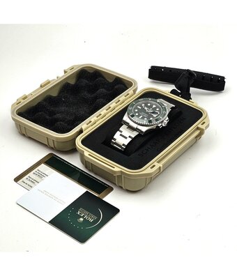 Rolex Submariner Date 40 NEW ROLEX SERVICE - 2013 + papers | steel green - Hulk ceramic
