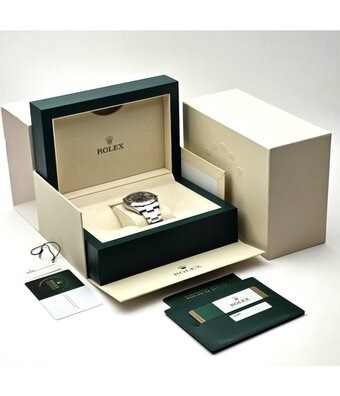 Rolex Datejust 41 NEW ROLEX SERVICE - 2019 B+P | steel grey - slate domed Oyster