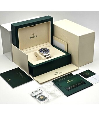 Rolex Submariner Date 41 NEW ROLEX SERVICE - 2020 B+P | steel - gold blue - bluesy sunburst Oyst