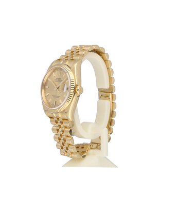 Rolex Datejust  NEW ROLEX SERVICE - 2010 B+P | yellow gold champagne Jubilee