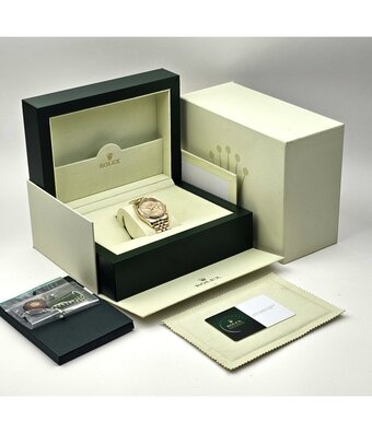 Rolex Datejust  NEW ROLEX SERVICE - 2010 B+P | yellow gold champagne Jubilee